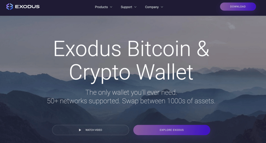 Exodus - Wallet Crypto Terbaik