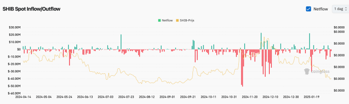SHIB SPOT inflow/outflow
