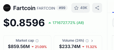 Fartcoin ($FARTCOIN)