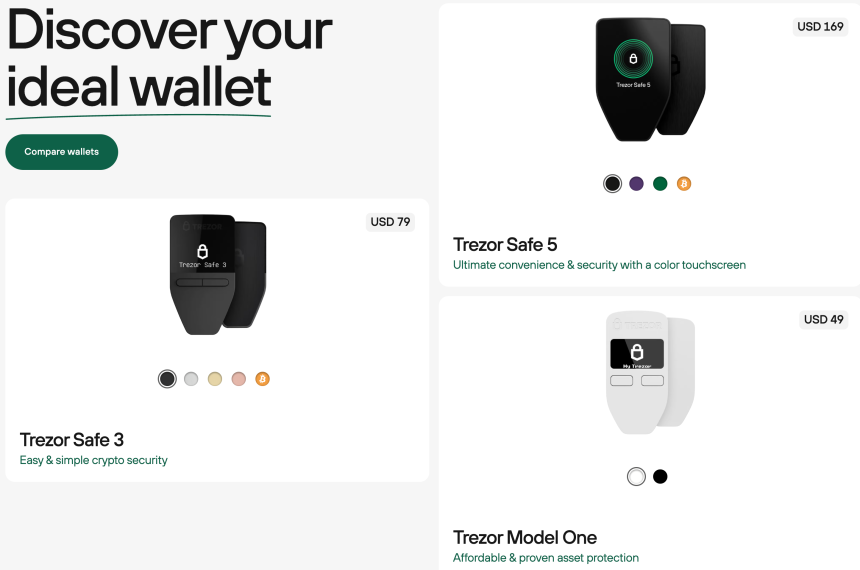 Trezor - Cold Wallet