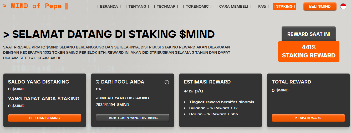 Staking MIND