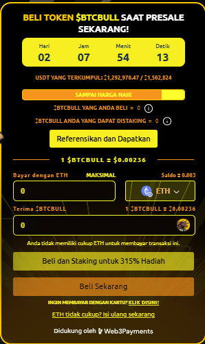 Prediksi harga Bitcoin Bull - beli BTC Bull