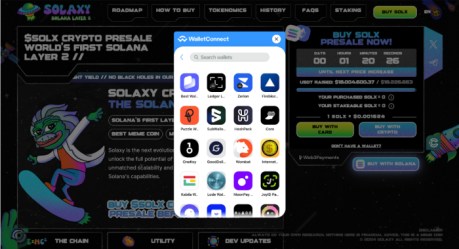 Solaxy WalletConnect search wallets