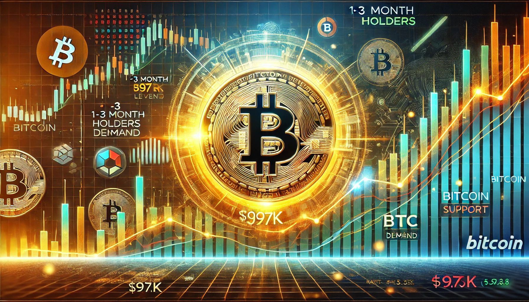 Can Bitcoin Hold $97K?  1-3 Month Holders Data Reveals Crucial BTC Demand