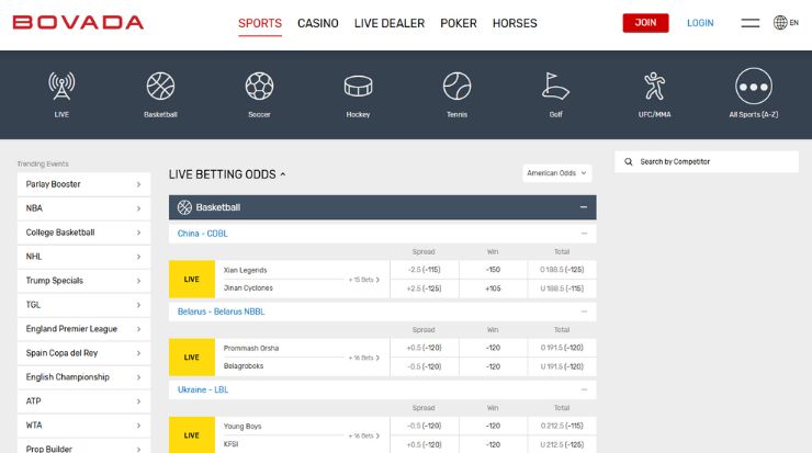 bovada sports betting