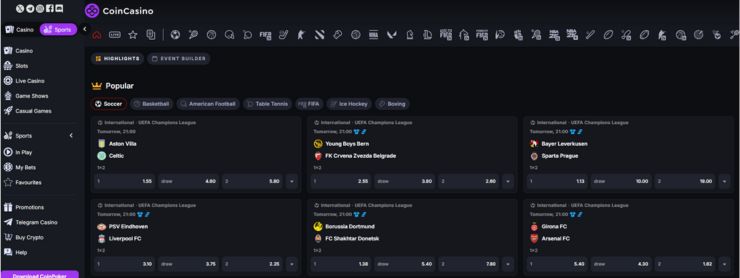 coincasino sportsbook