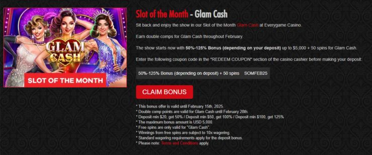 everygame slot of the month bonus