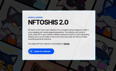 Toshi has launched new NFTs, NFTOSHIS 2.0 