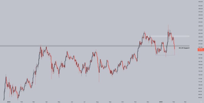 Solana completely retraced the TRUMP meme coin pump | Source: Jelle on X 