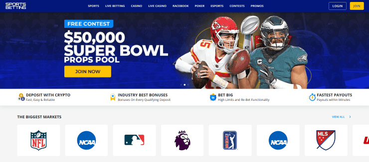 Sportsbetting ag homepage