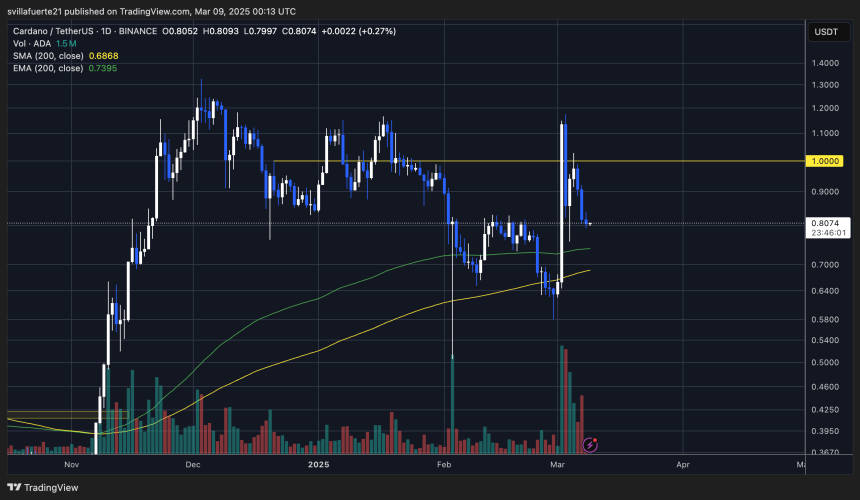 ADA decisive support contract Source: Adausdt scheme on TradingView