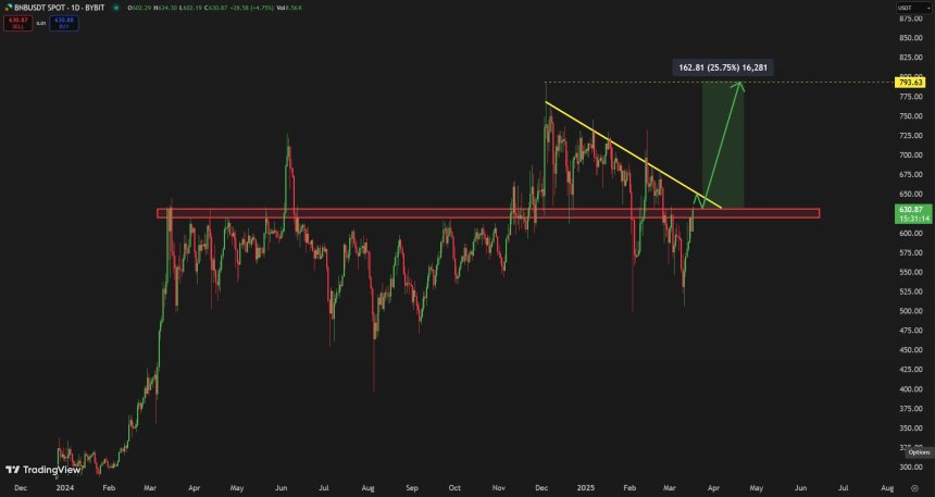 BNB Ready To Breakout? New ATH Coming ‘In No Time’ If This Resistance Breaks