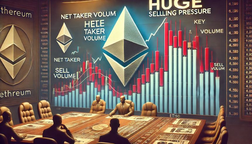 Ethereum Net Taker Volume Signals Huge Selling Pressure – Can Bulls Hold Key Levels?