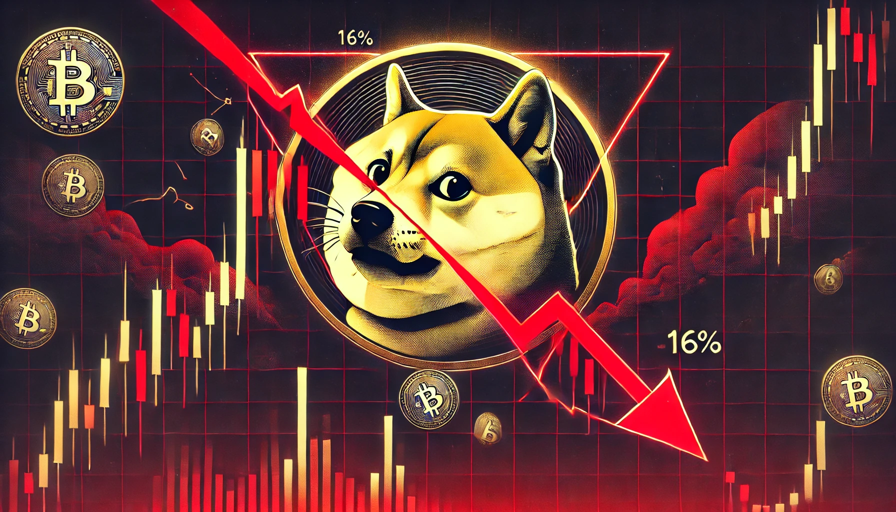 Dogecoin Breaks Under Ascending Triangle: 16% Crash Incoming?