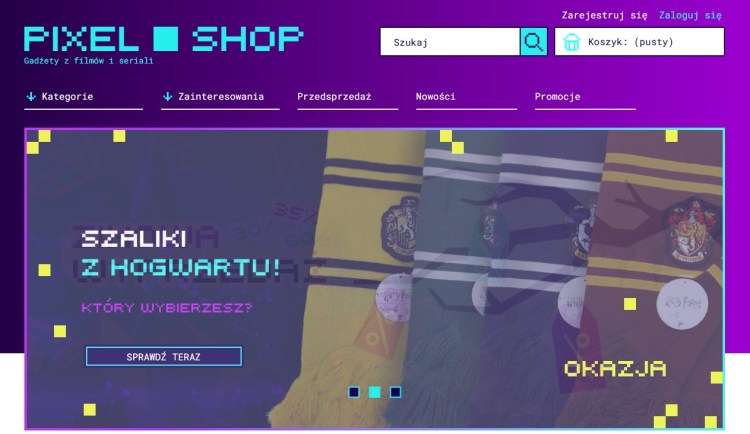 pixel shop szaliki z hogwartu